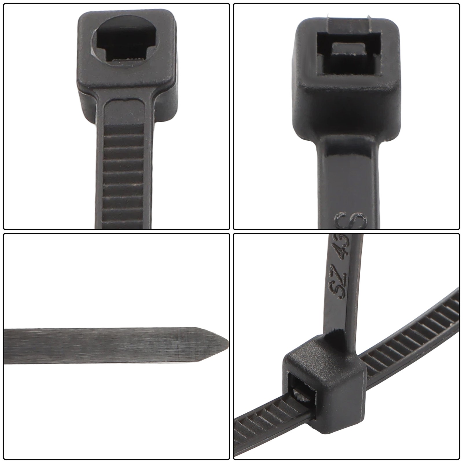8″ Zip Ties 5000 Pack 40lb Tensile Uv Resistant Cable Ties 0.14″ Wide Black