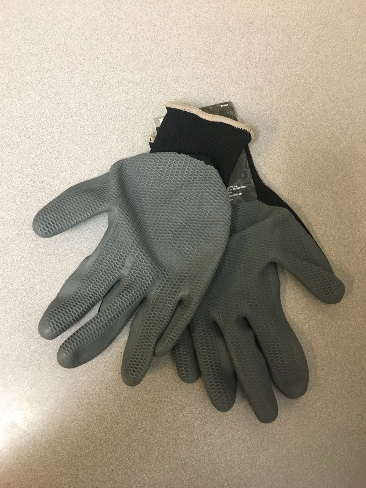Grease Monkey XL Latex Honeycomb Black/Gray Dipped Gloves 25548-26 1 pk
