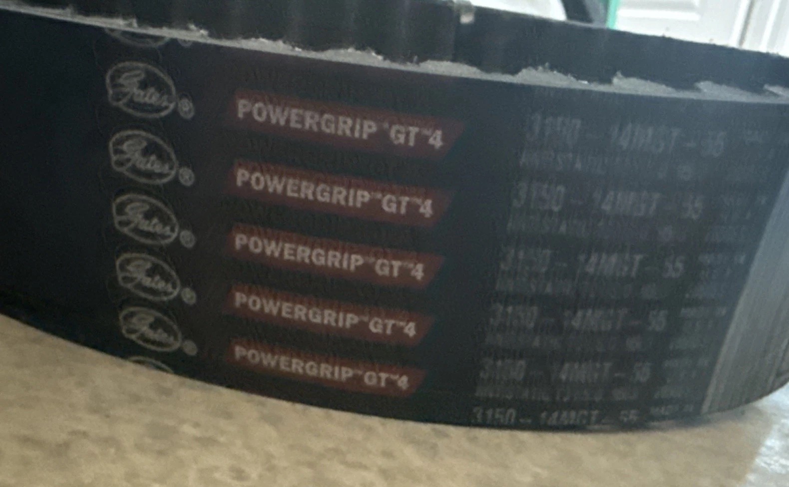 Gates PowerGrip GT 4 3150-14MGT-55 Timing Belt 55 mm Wide USA NEW