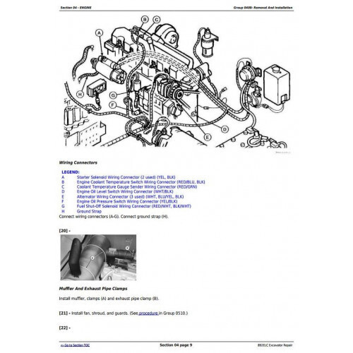 JOHN DEERE 892ELC EXCAVATOR SERVICE REPAIR TECHNICAL MANUAL PDF ON USB