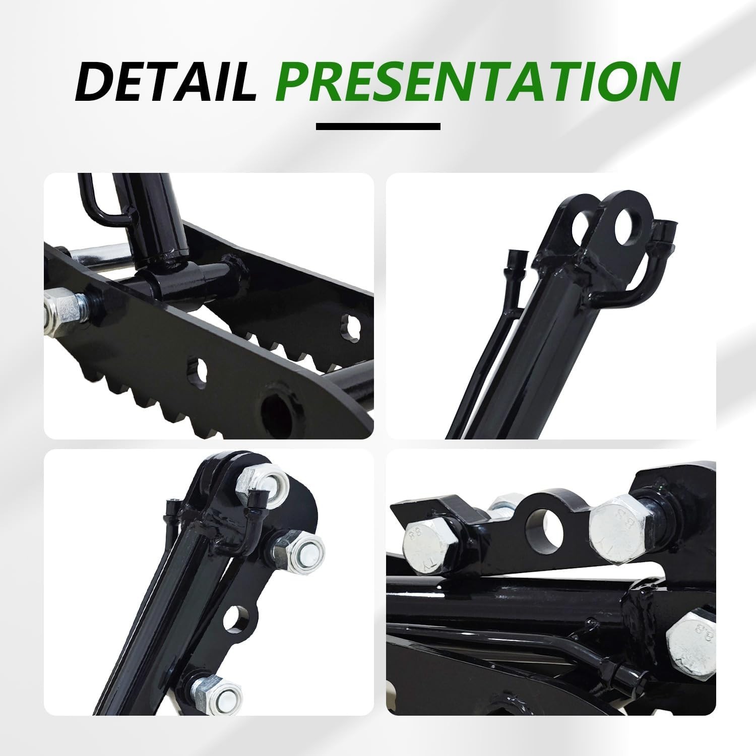 L-Shaped Hydraulic Thumb Clip Clamp For Mini Excavators Small Digger Attachments