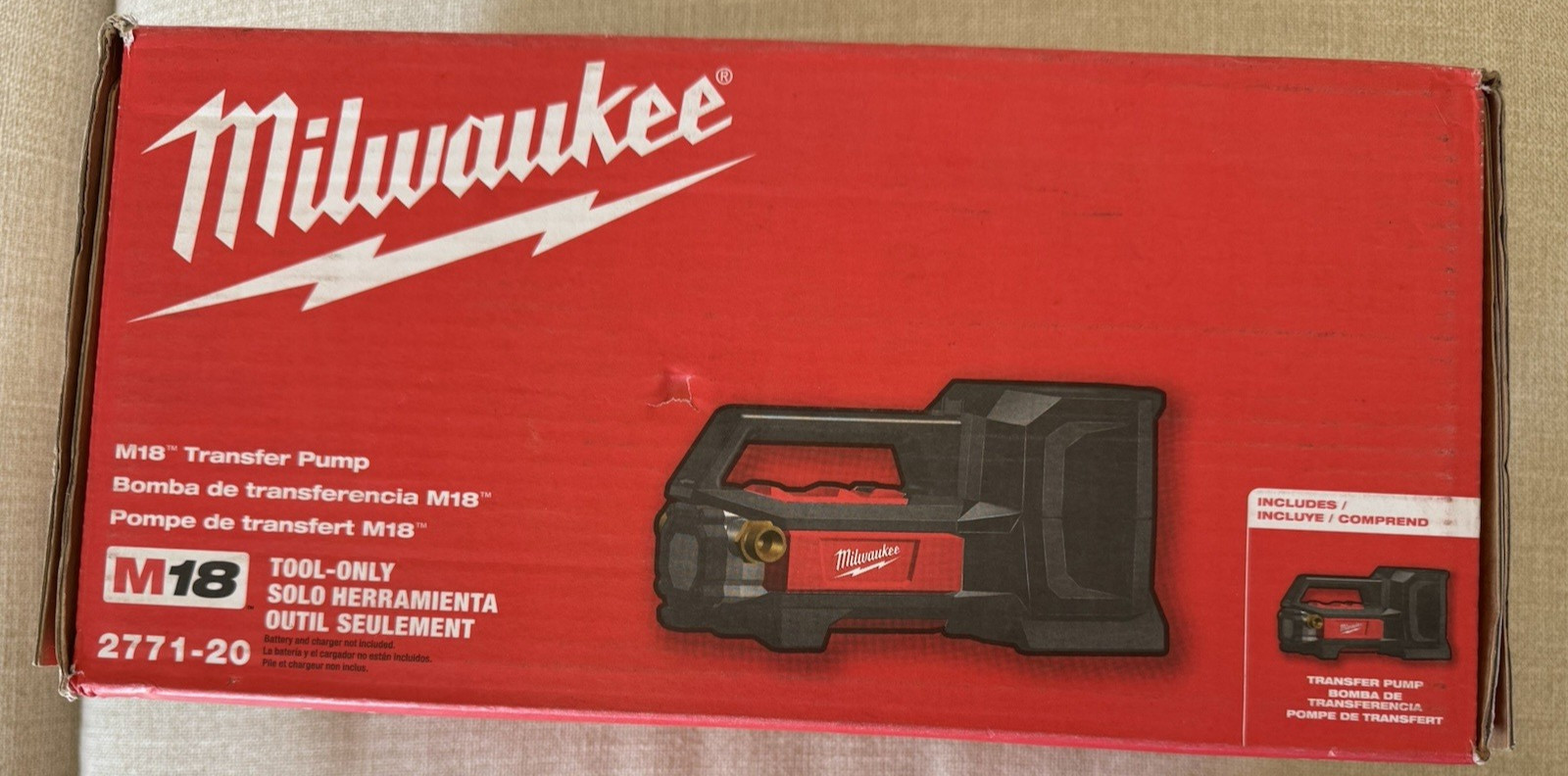 Milwaukee 2771-20 M18 M18 Cordless Portable Water Transfer Pump Bare Tool