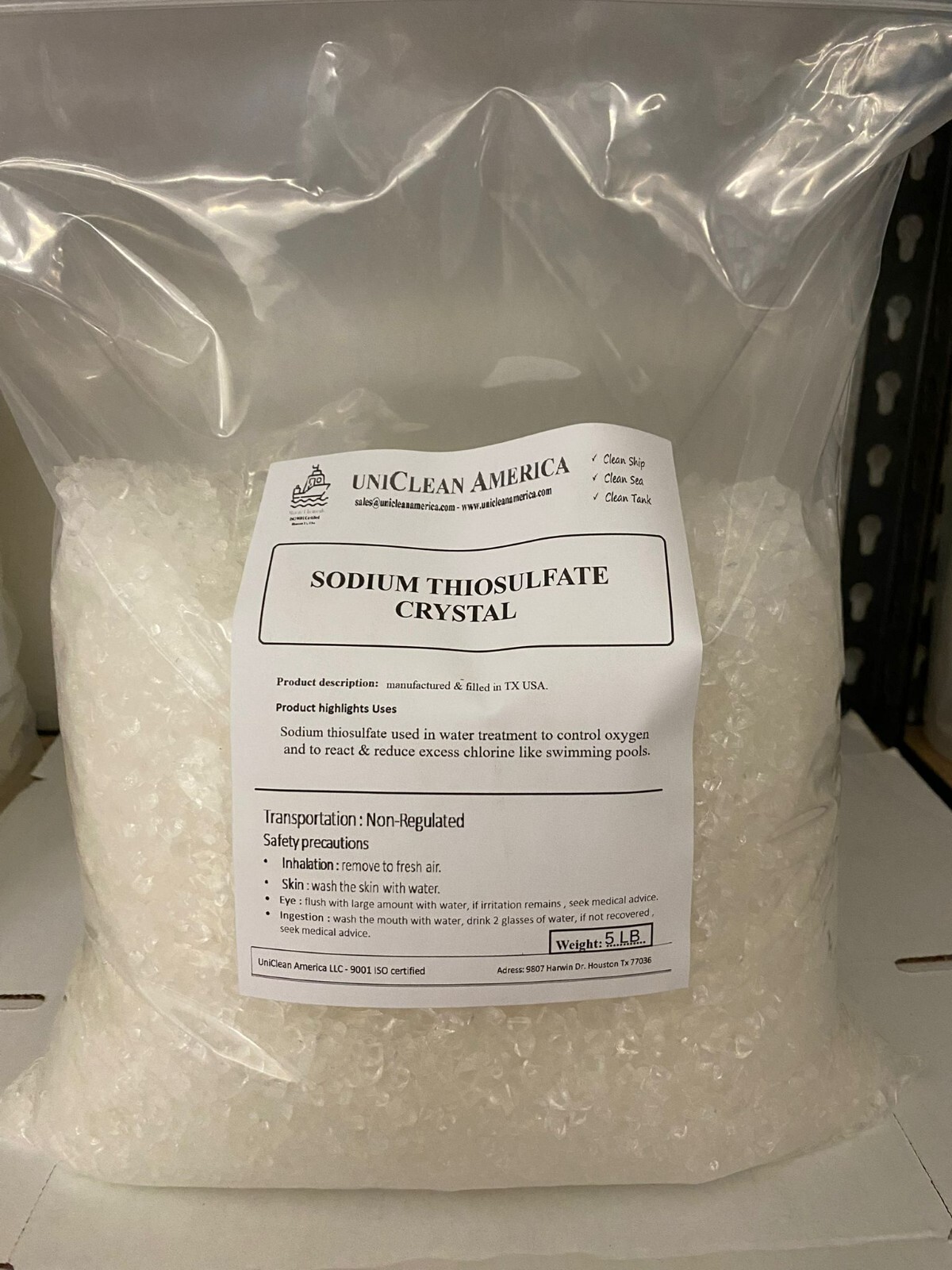 Sodium Thiosulfate 99% crystal