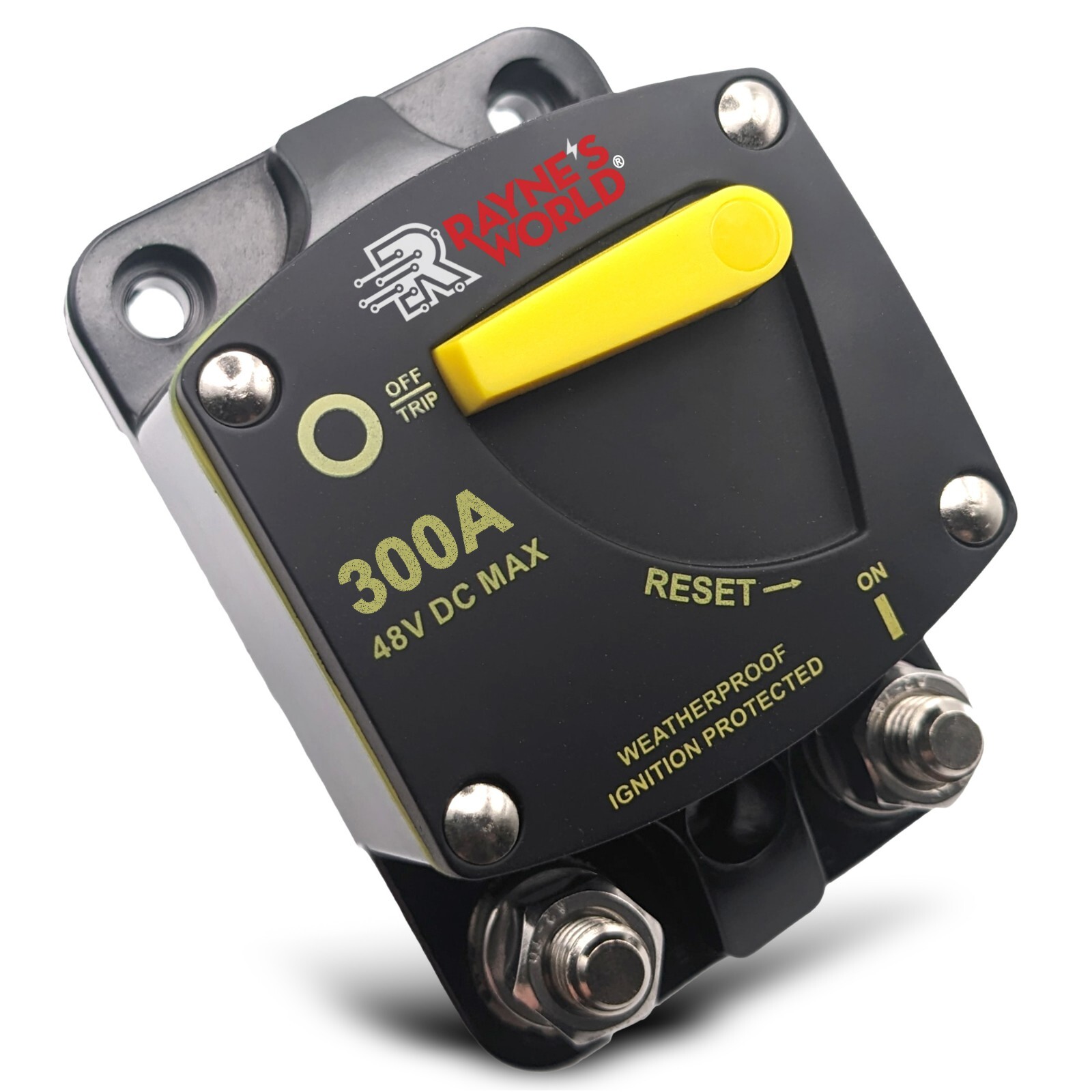 300 Amp 12-48V DC Circuit Breaker Heavy Duty Cars/Amps/Boats/Solar/Inverter/RV