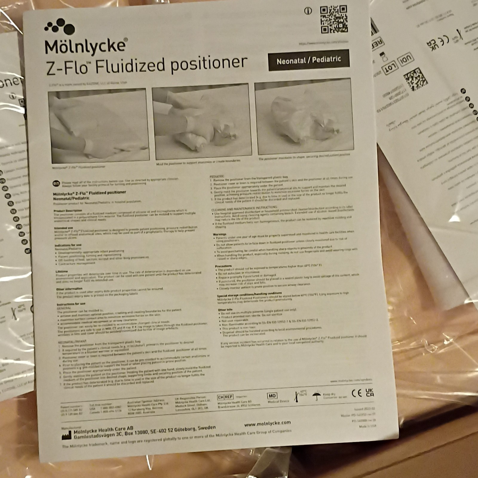 Mölnlycke Z-Flo™ Fluidized Positioner w/ cover (16 X 24″) 6 PCS NIB_fast ship