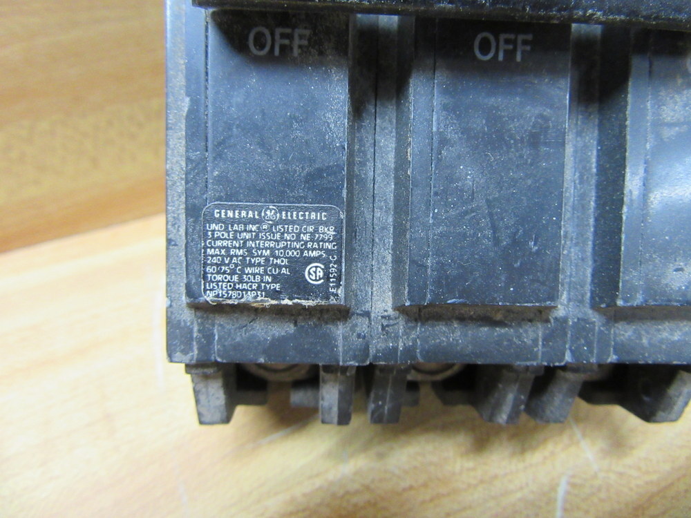 General Electric THQL315 Circuit Breaker 15A 3P GE