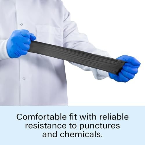 1st Choice Black Nitrile Gloves Disposable Latex Free – Exam Grade Black Glov…