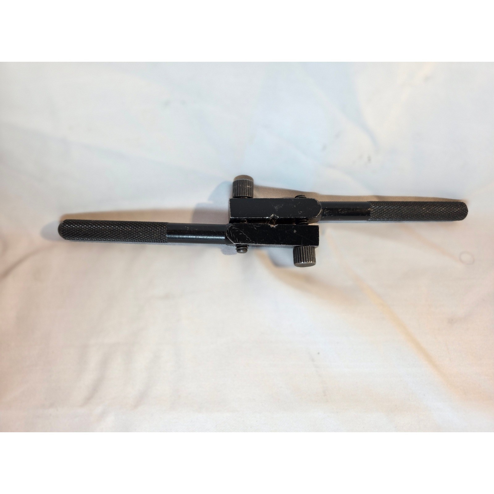 Adjustable Tap Handle Wrench Black Metal Threading Tool Knurled Grip Machinist