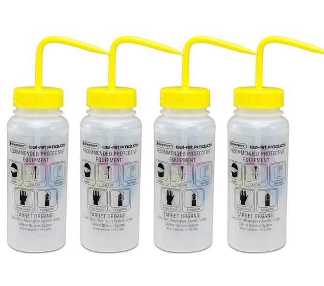 Bel-Art SP Scienceware IPA Wash Bottle 250mL Isopropanol – 4 Pack New
