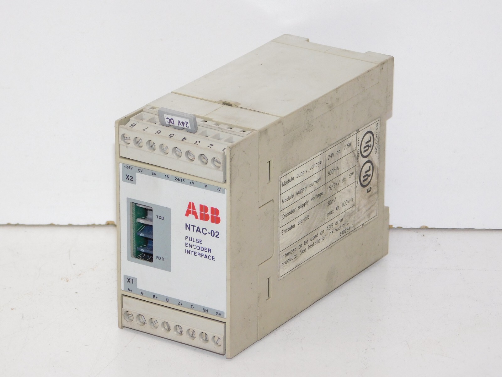 ABB NTAC-02 Pulse Encoder Interface 300mA 24VDC Drive Module Unit Made Finland