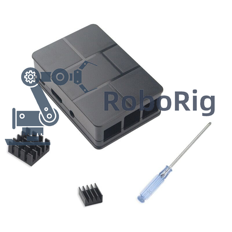 Raspberry Pi 3 Model B 512 Black ABS Case Cover Shell Enclosure Box NEW