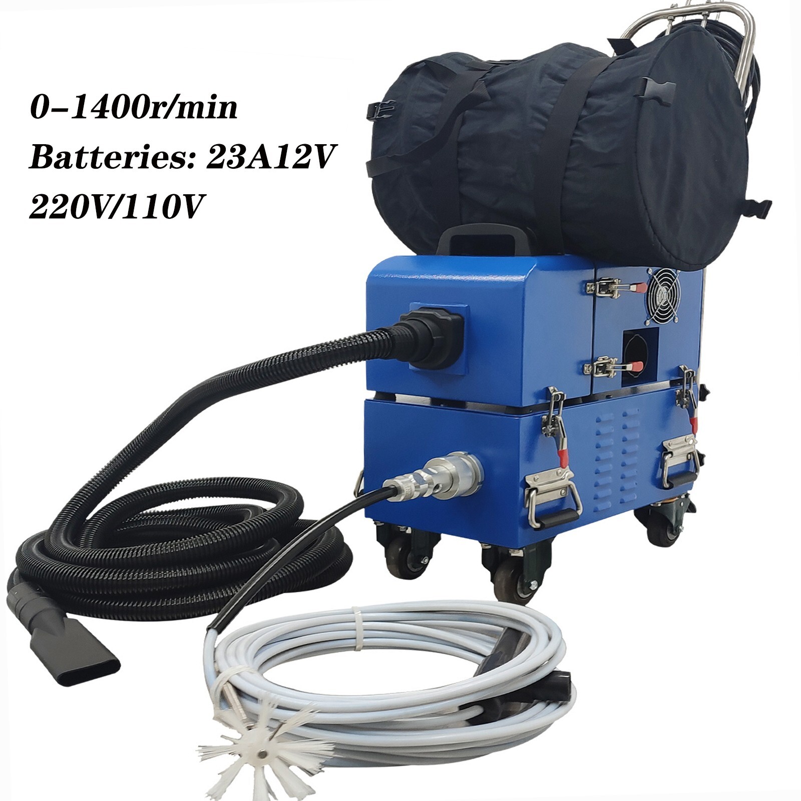 Pipe Tube Cleaning Machine 110V/220V Air Duct Cleaning Machine,Sweeping&Suction