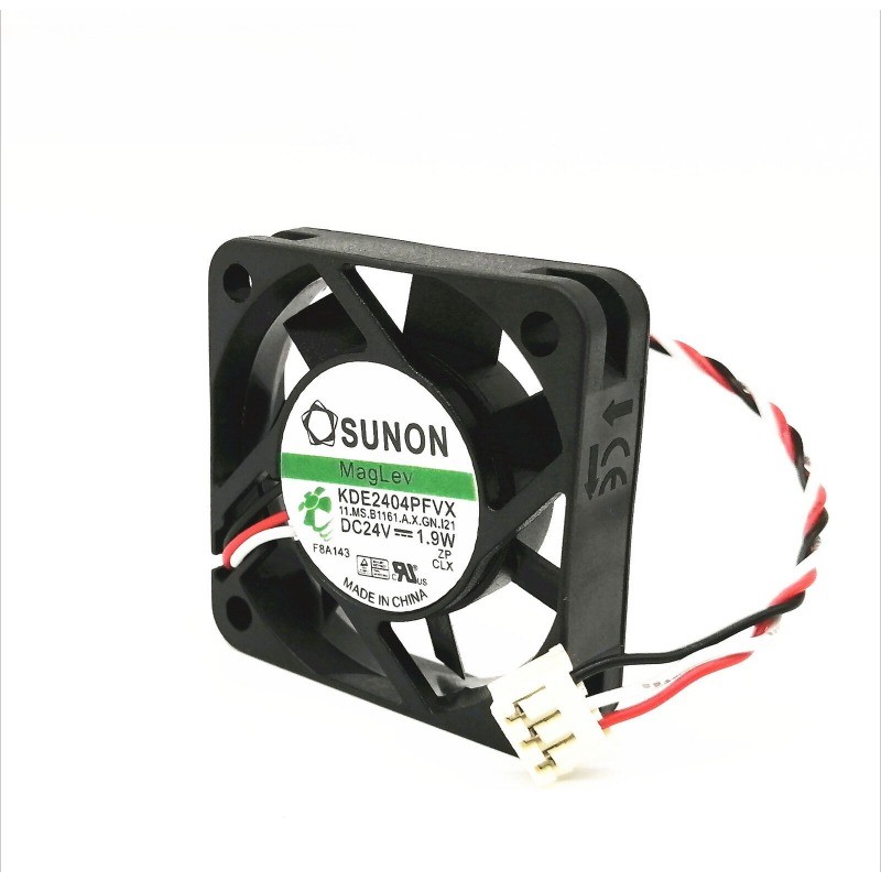 SUNON KDE2404PFVX 24V 1.90W 4010 4CM 3-wire Oil Bearing Mute Inverter Fan