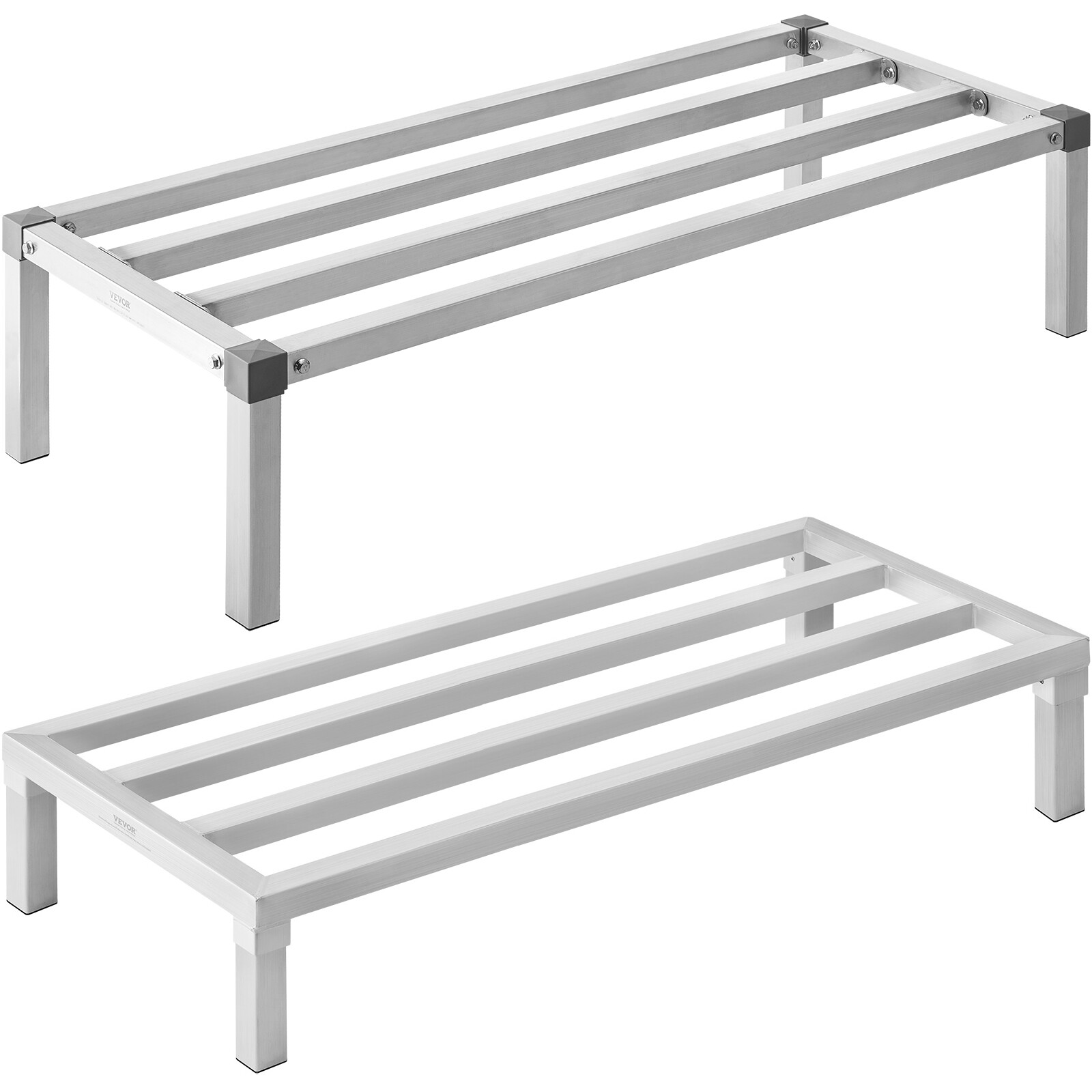 VEVOR Aluminum Dunnage Rack Stationary Dunnage Rack 24×14-60×20 Storage Rack
