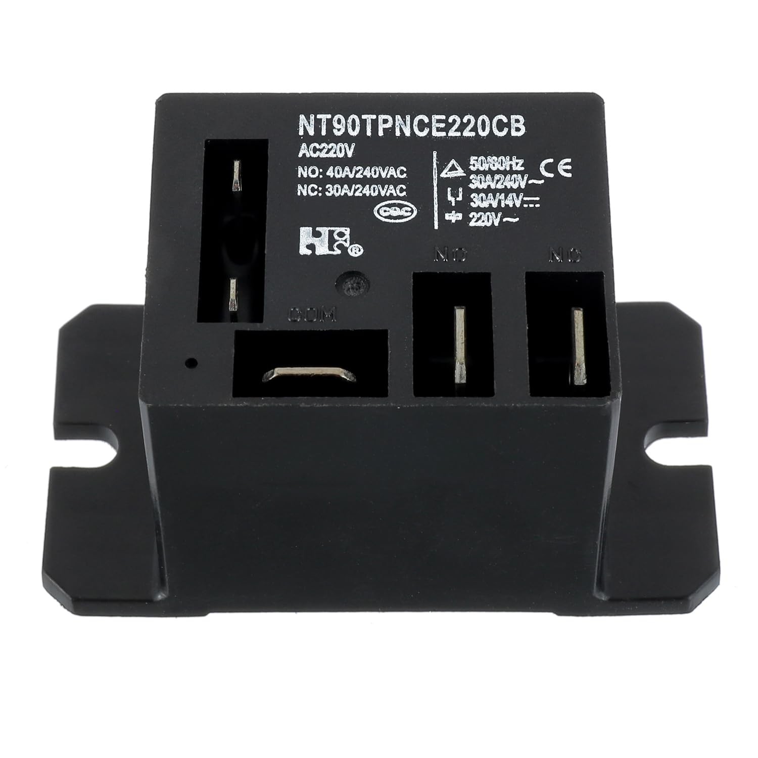 NT90-AC220-10X Power Relay AC 220V Coil 220 VAC 30A 40A SPDT(1NO 1NC) with Fl…