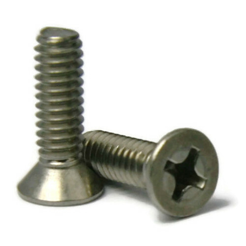 1/4″-20 | 316 Stainless Steel Phillips Flat Head Machine Screws – Select Length