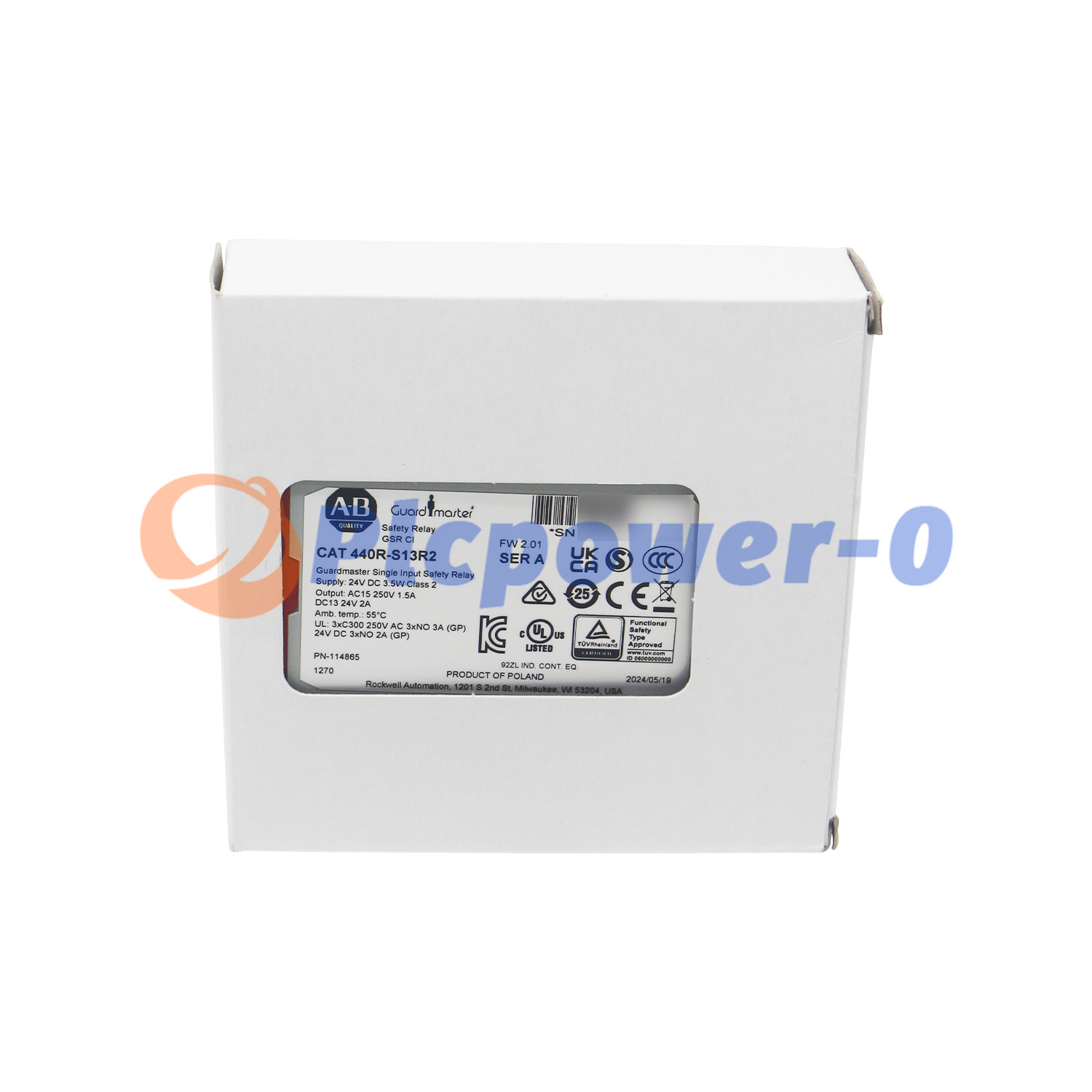 NEW Allen-Bradley Monitoring Safety Relay Guardmaster Single Input 440R-S13R2