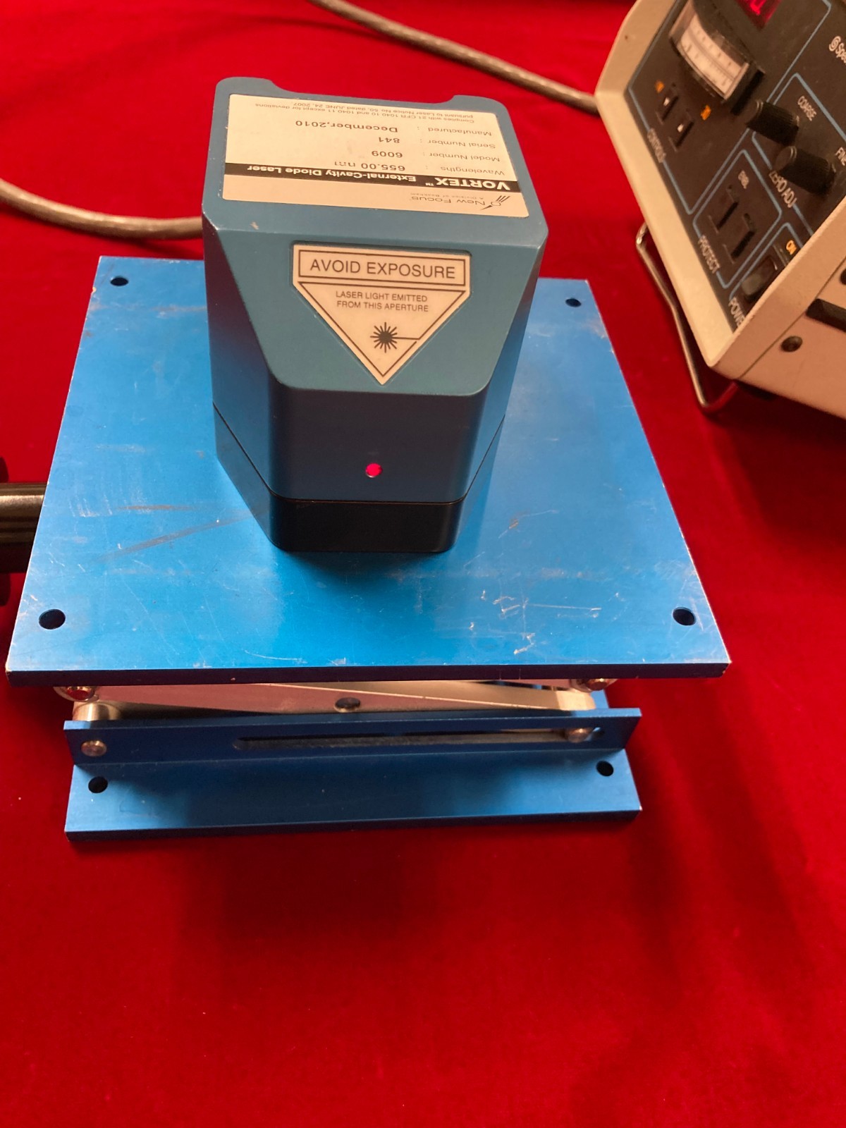 New Focus Model 6009 ECDL System 655 nm 15mW in factory REBUILT condition SLM !