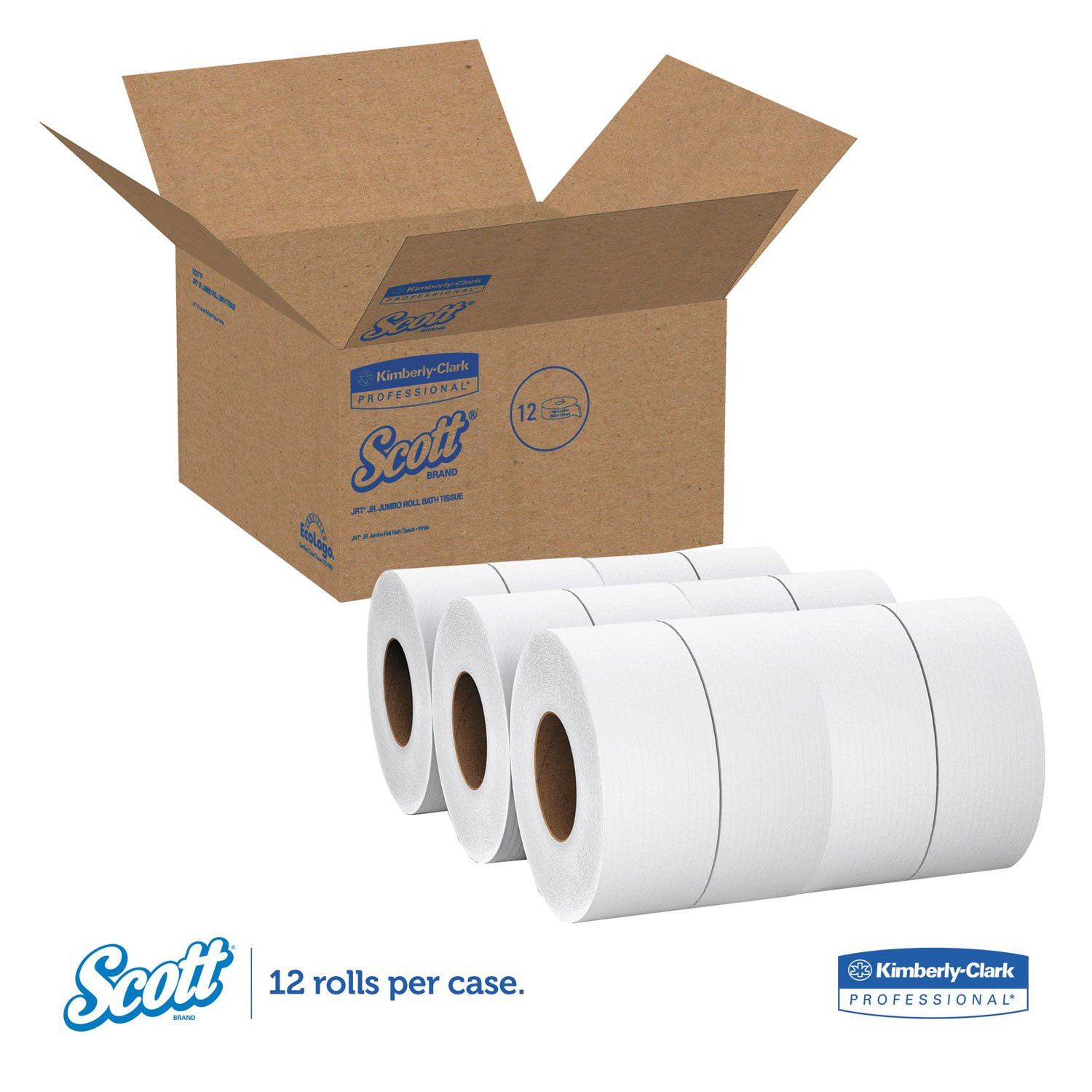 Professional Scott 100% Recycled Fiber JRT Jr. Bathroom Tissue KCC 67805