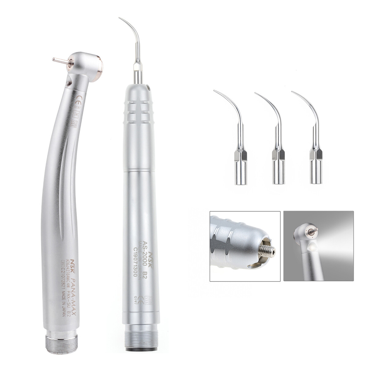 Dental PANA-Max LED High Speed Handpiece+Air Scaler+EX203C Low Speed 2H