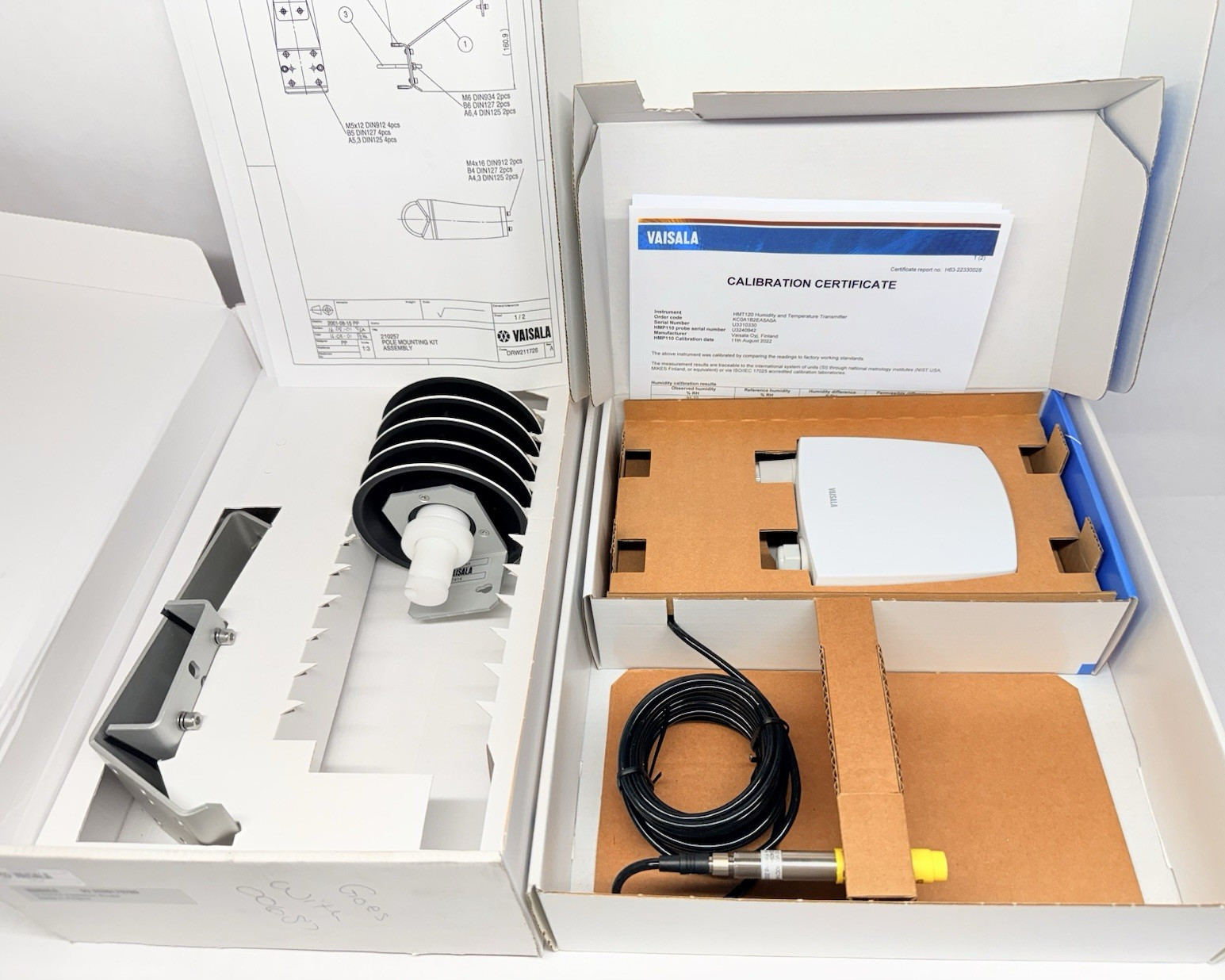 NEW Vaisala HMT120 Humidity & Temperature Transmitter 0 to 100%RH, -40 to +140°F