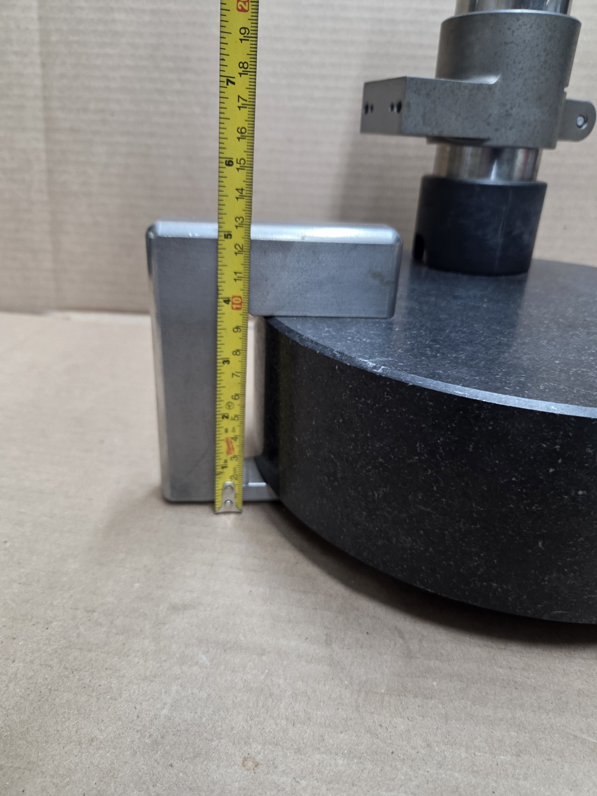 Heidenhain 244 154-01 MS 200 Gauge Stand, ø10in Base, ø3in x 10in Column