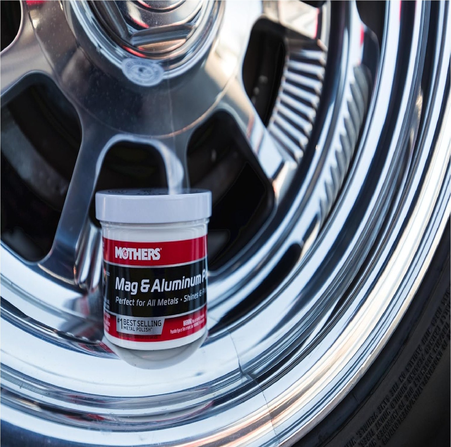 Mothers Mag & Aluminum Polish, 5 oz. — Brilliant Shine, Easy to Use, For All Unc