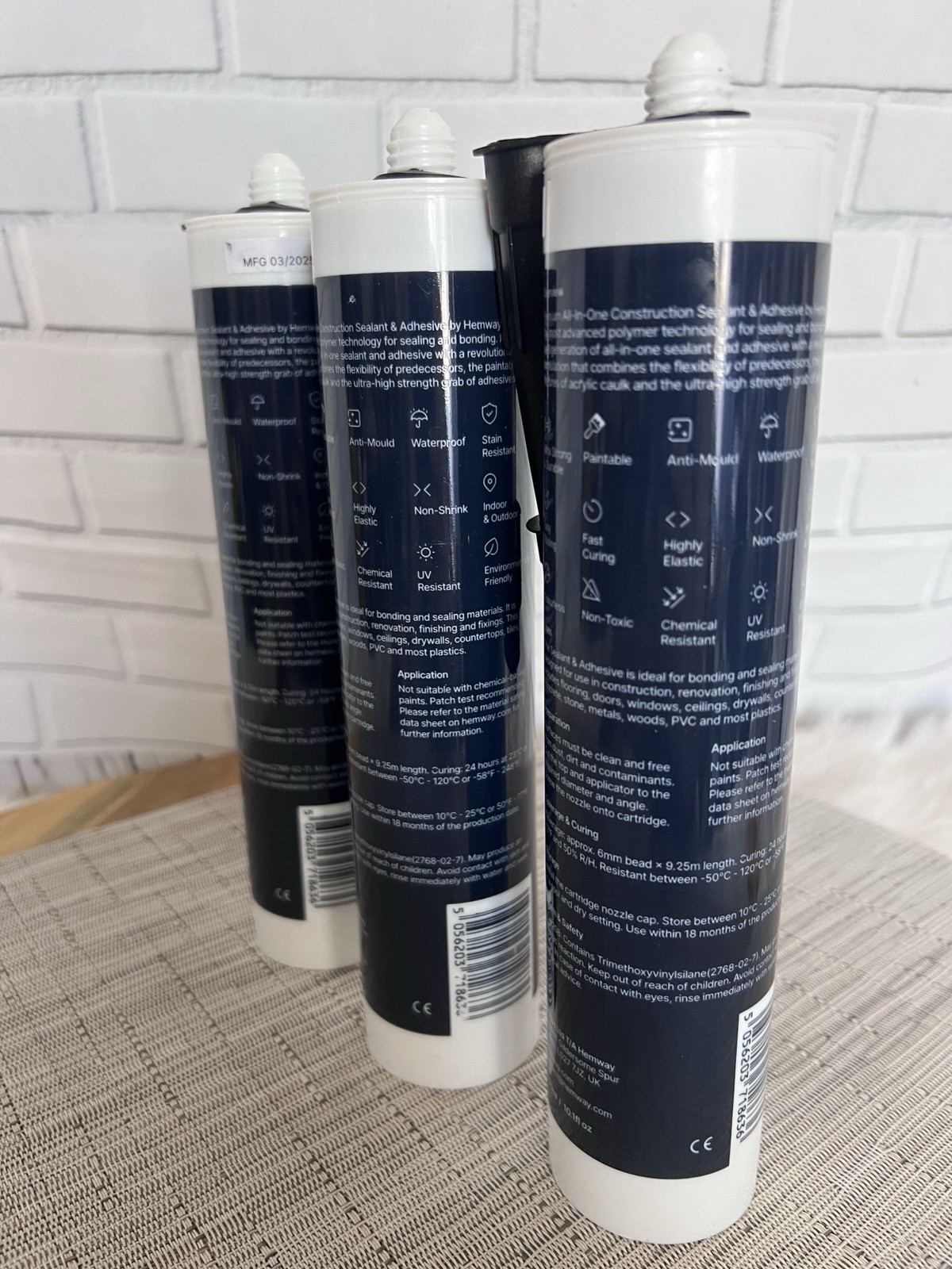Jet Black Construction Sealant & Adhesive All-in-One Hybrid Polymer | Superio…