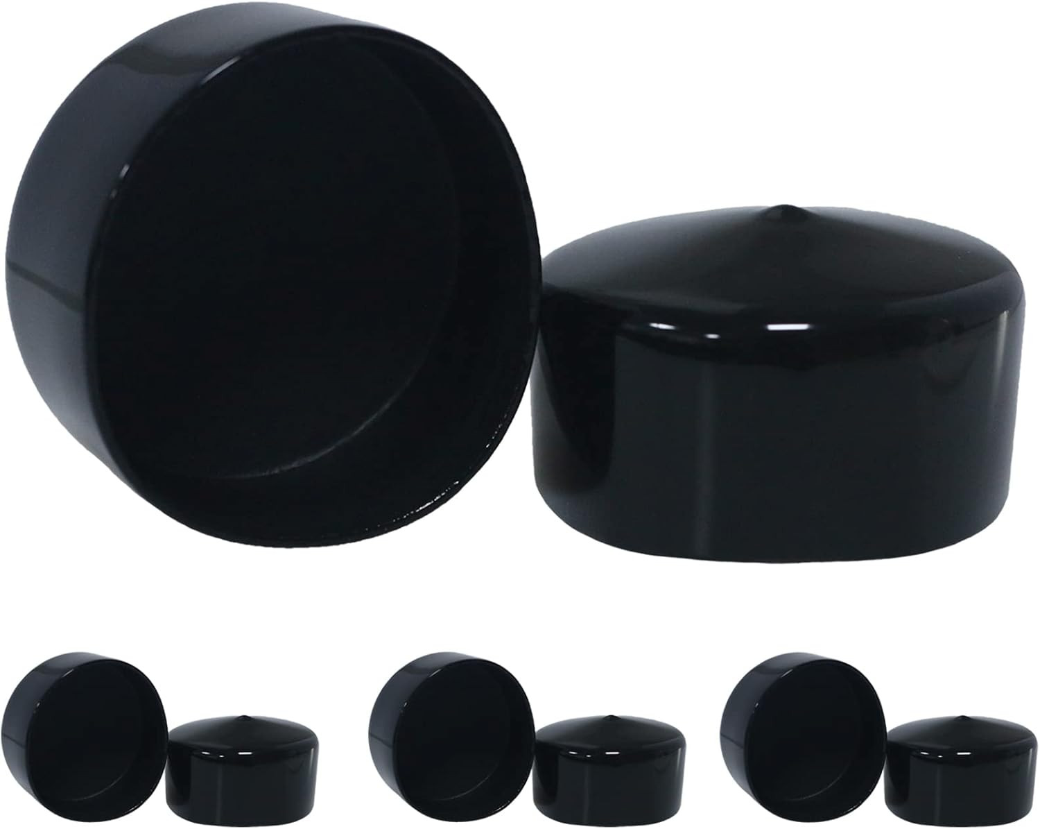 2 1/2 Inch Rubber Cap round 2.5 Inch Rubber End Caps PVC Flexible Protector Plas