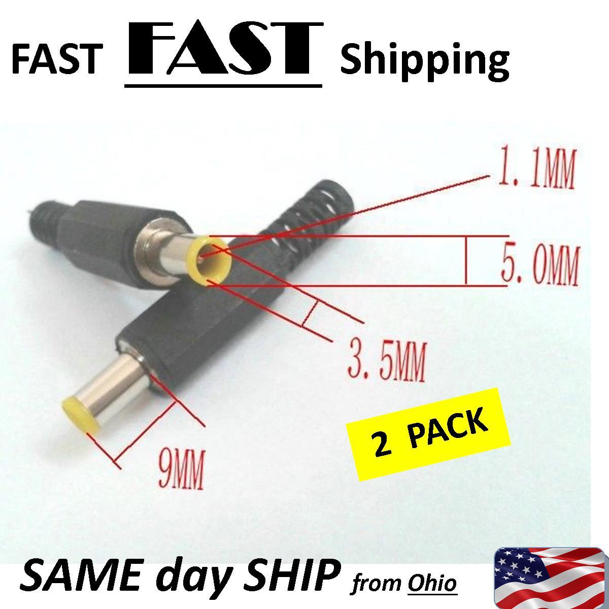 yellow tip — 5.0mm x 3.5m x 1.1 mm – DC Power cable Male Plug Adapter Notebook