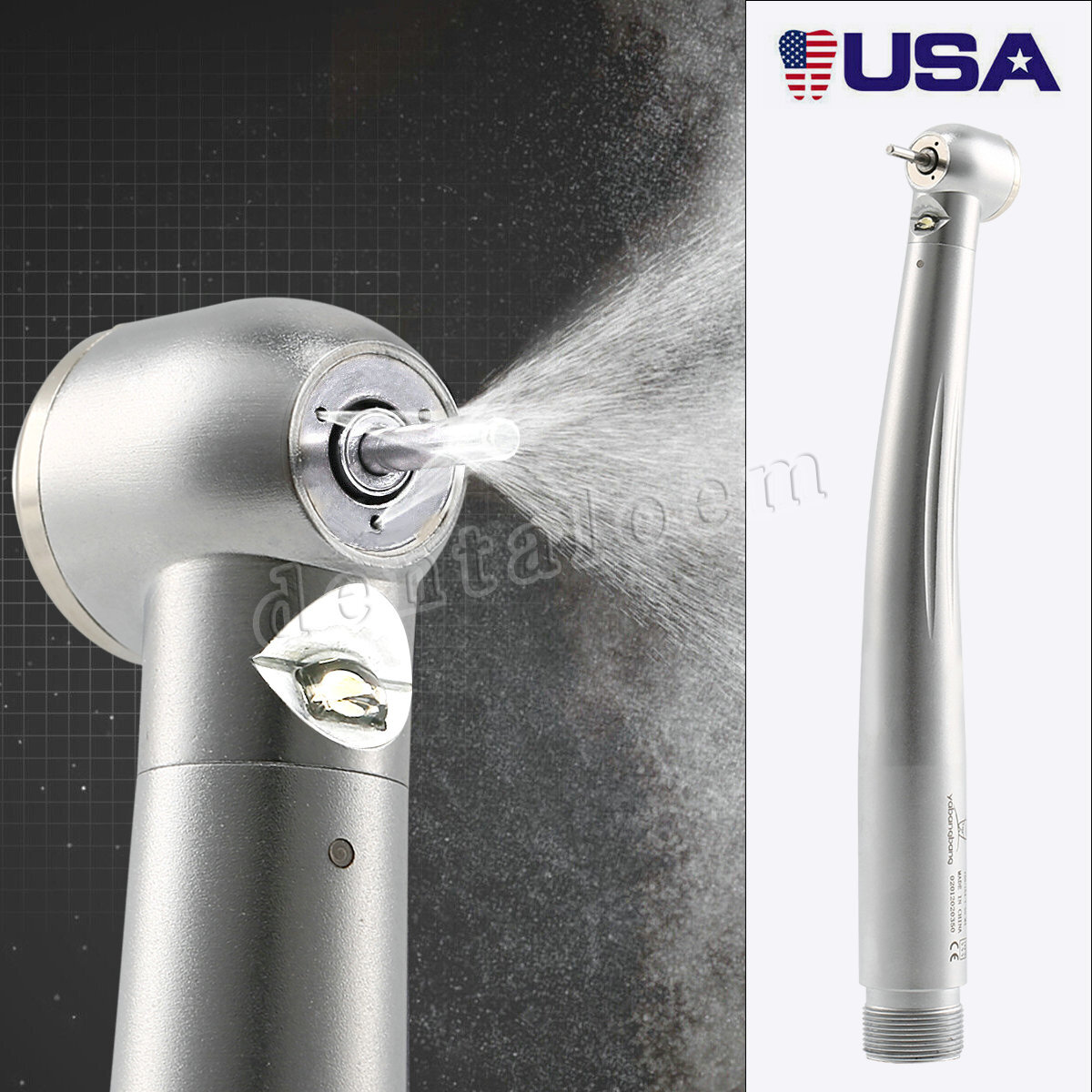 Estilo NSK Dental Pieza mano LED alta velocidad Pana MAX EK LED 3 vías 2HOLE YBB