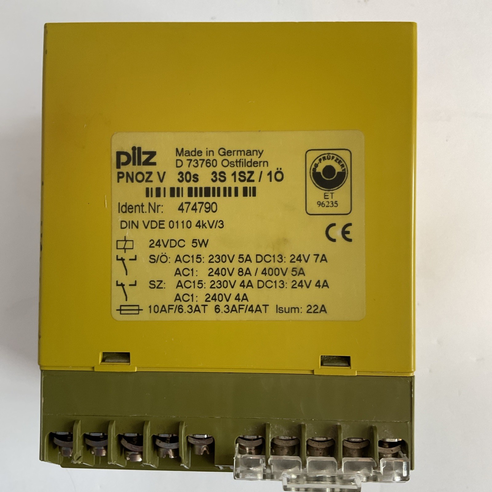 Pilz 474790 PNOZ V Safety Relay – 474790
