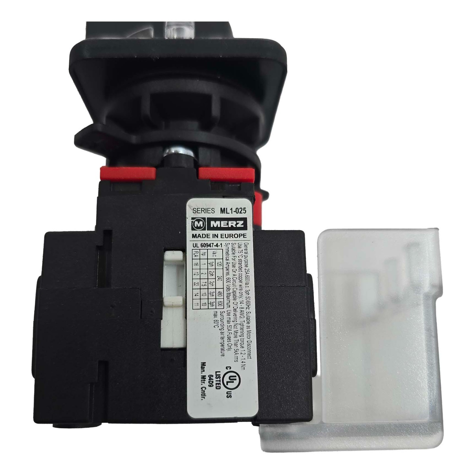 PCE Merz ML 1-025 Disconnect Switch ML1025