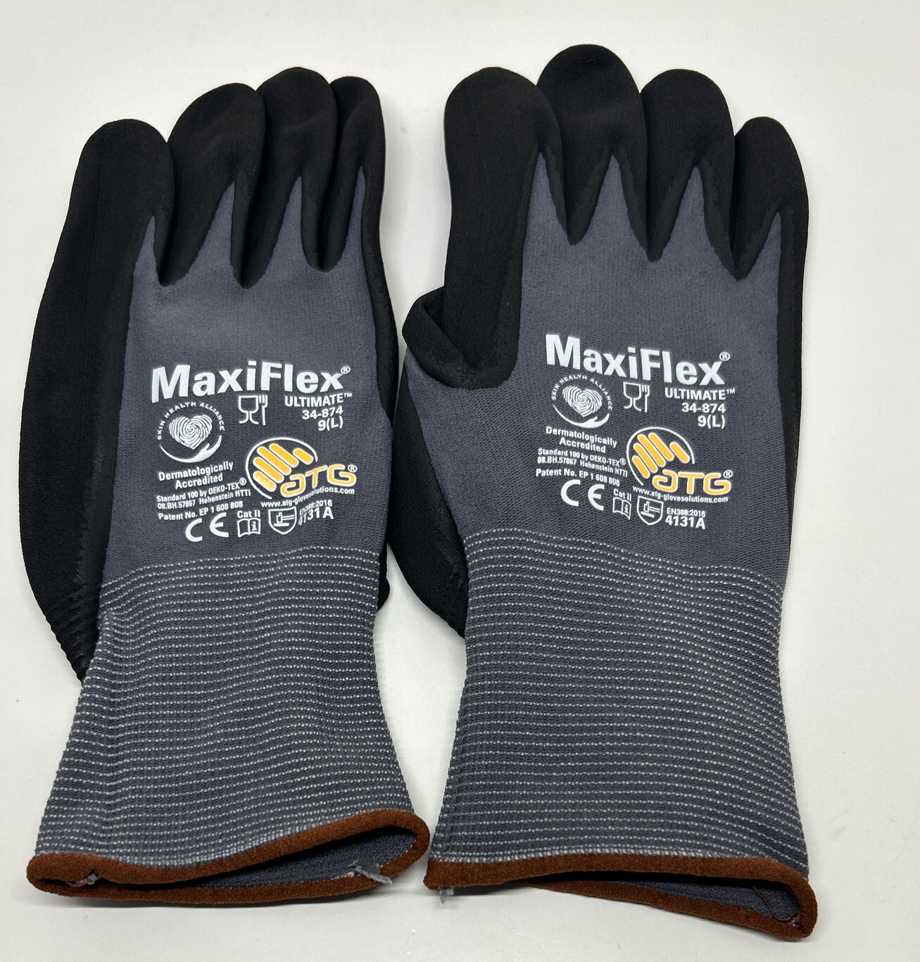 MaxiFlex Ultimate Nitrile Micro Foam Coated Work Gloves PIP GTek 34-874 LARGE