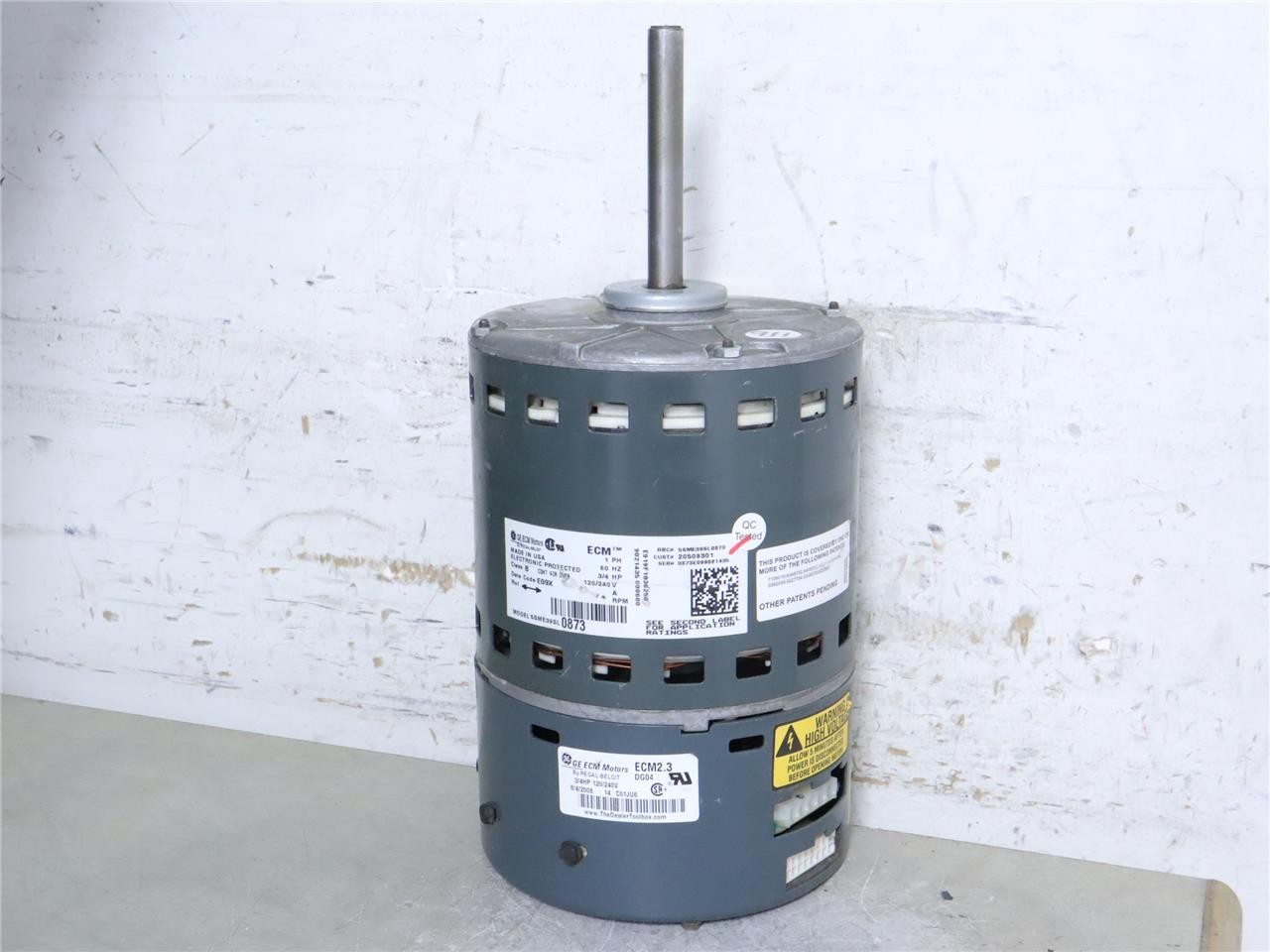 GE 5SME39SL0873 Furnace Blower Motor 3/4HP 120/240V ECM 2.3 CCWLE 20509301