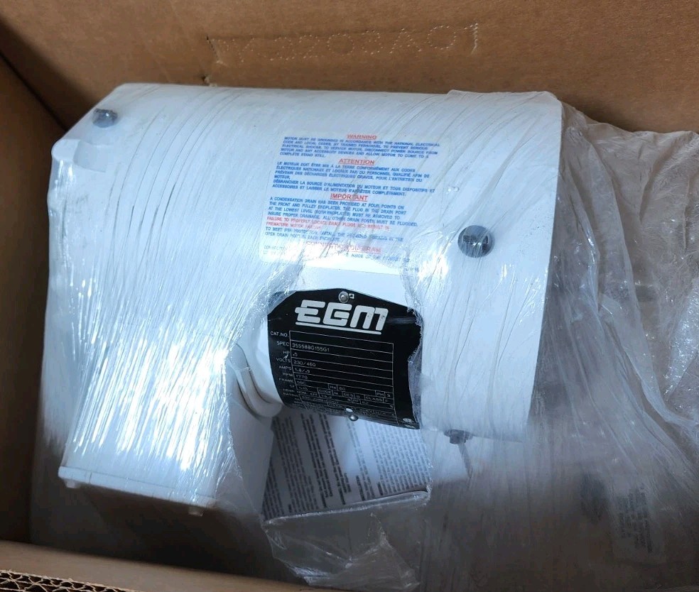 Baldor EGM 35S588G155G1 3 Phase Motor .5 HP 230/460V 1770 RPM 56C Frame