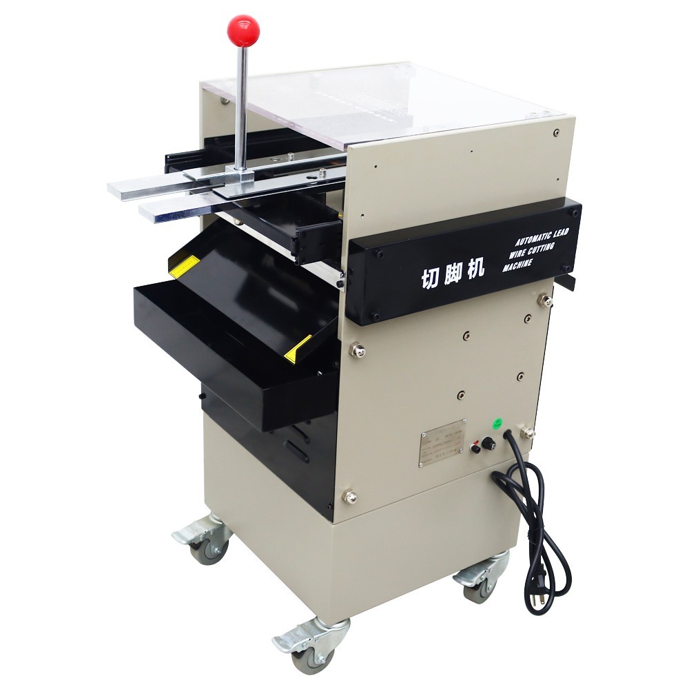 Semi-auto PCB Foot Lead Cutting Machine Mobile Electronic component trimming550W
