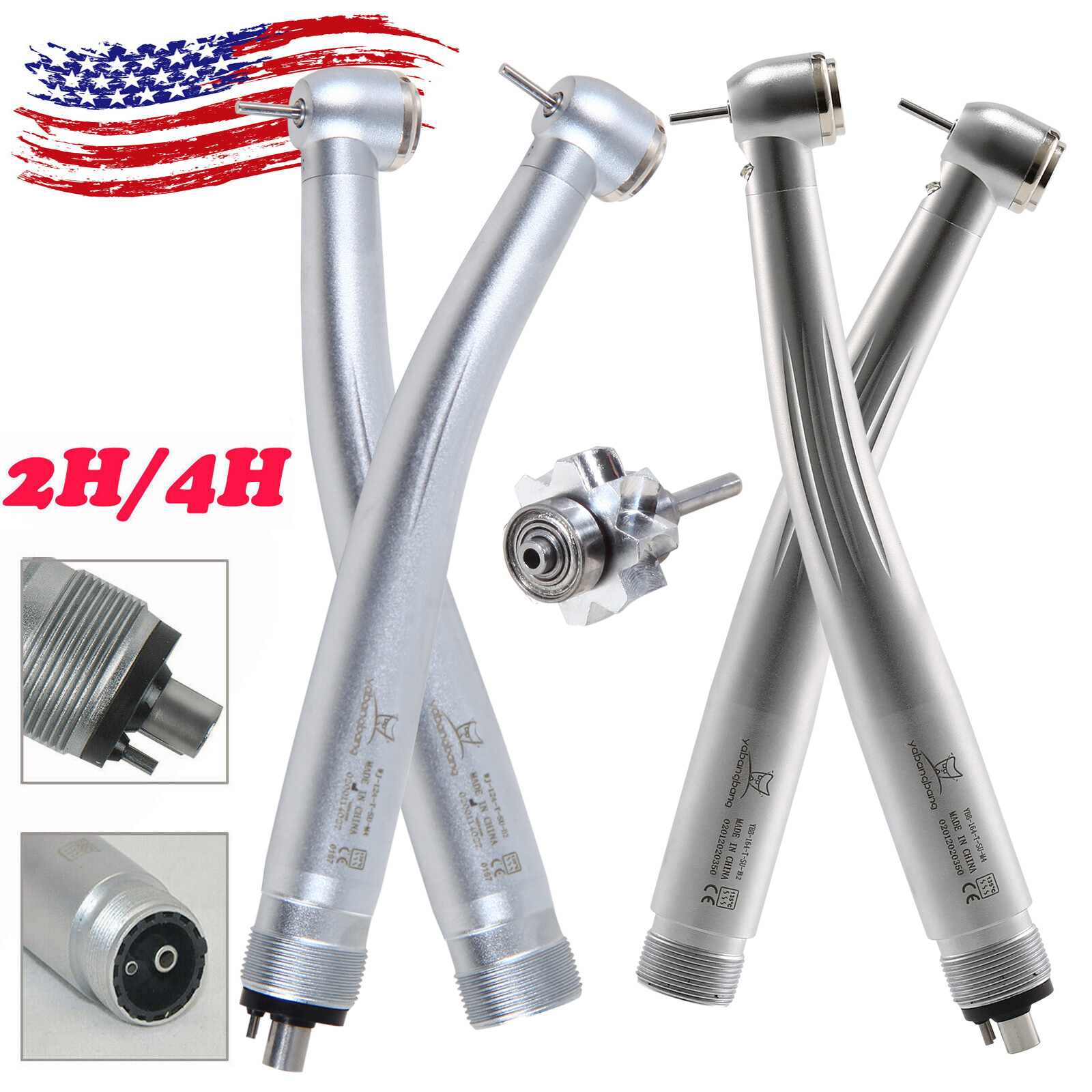 Dental (LED E-generator) High Speed Handpiece 4/2 Hole NSK Style