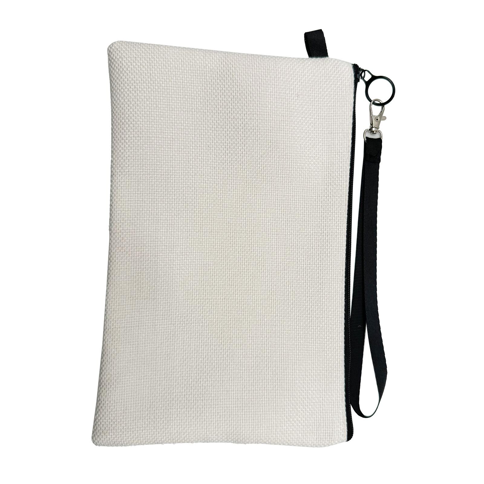 10 Pack 6.3in x 9in White Linen Fabric Handbag Sublimation Blanks Cosmetic Bags