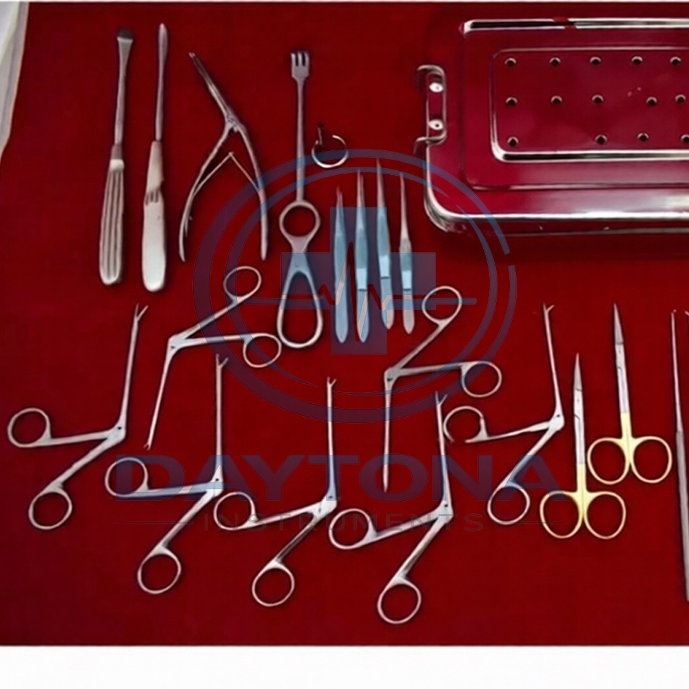 Complete 30 Piece Set of Endoscopic ENT Instruments