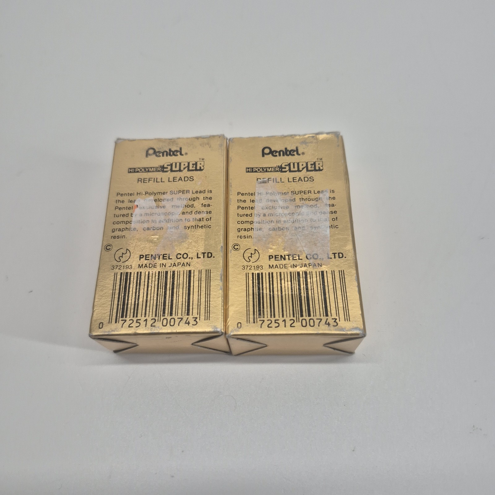 PENTEL Super Hi-Polymer Lead Refill 0.5mm Fine 2B 23 Total Tubes
