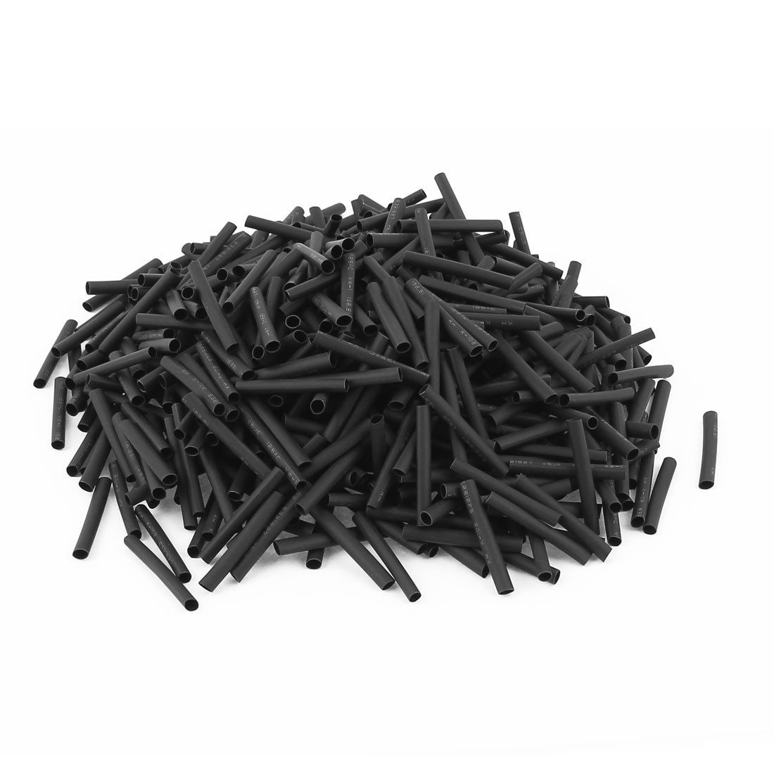 560Pack 2.5mm Dia 30mm Long Polyolefin Heat Shrink Tubing Wire Wrap Sleeve Black