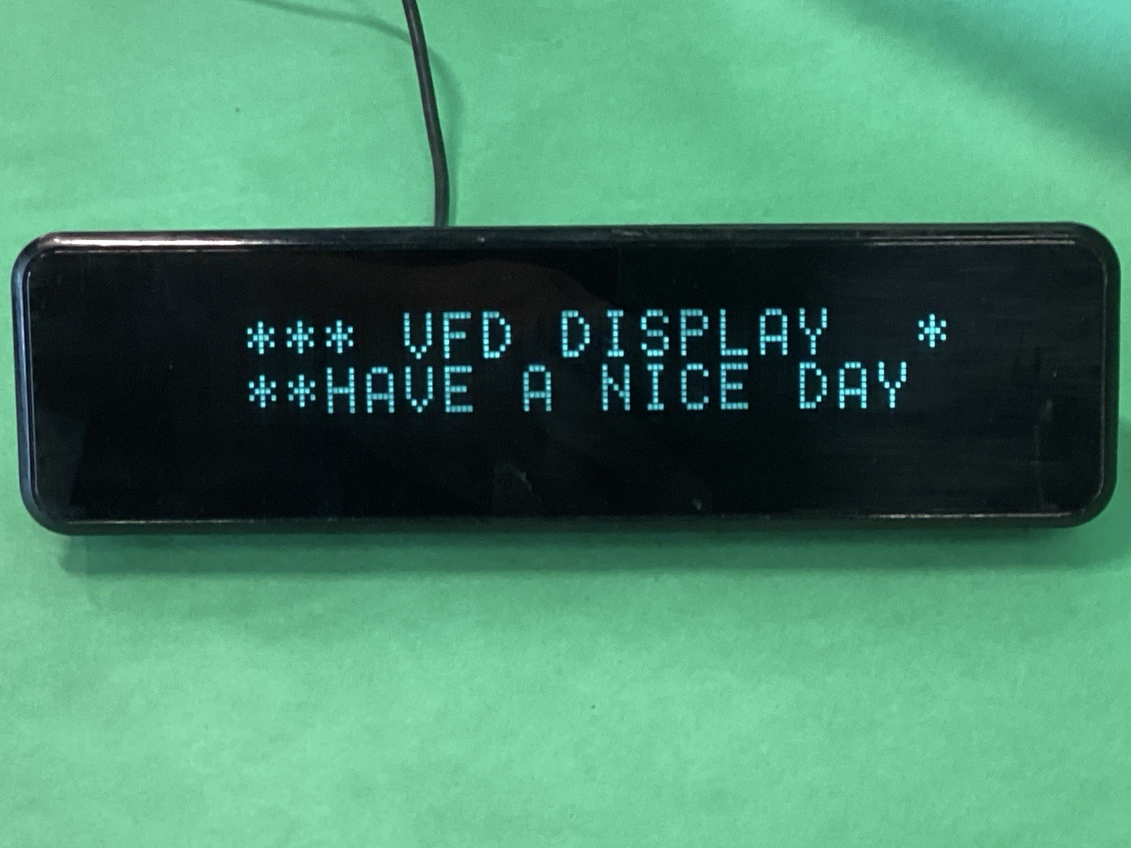ELO USB VFD POS Rear Facing Customer Display Screen 2X20 E122426 / ESYxxE2x