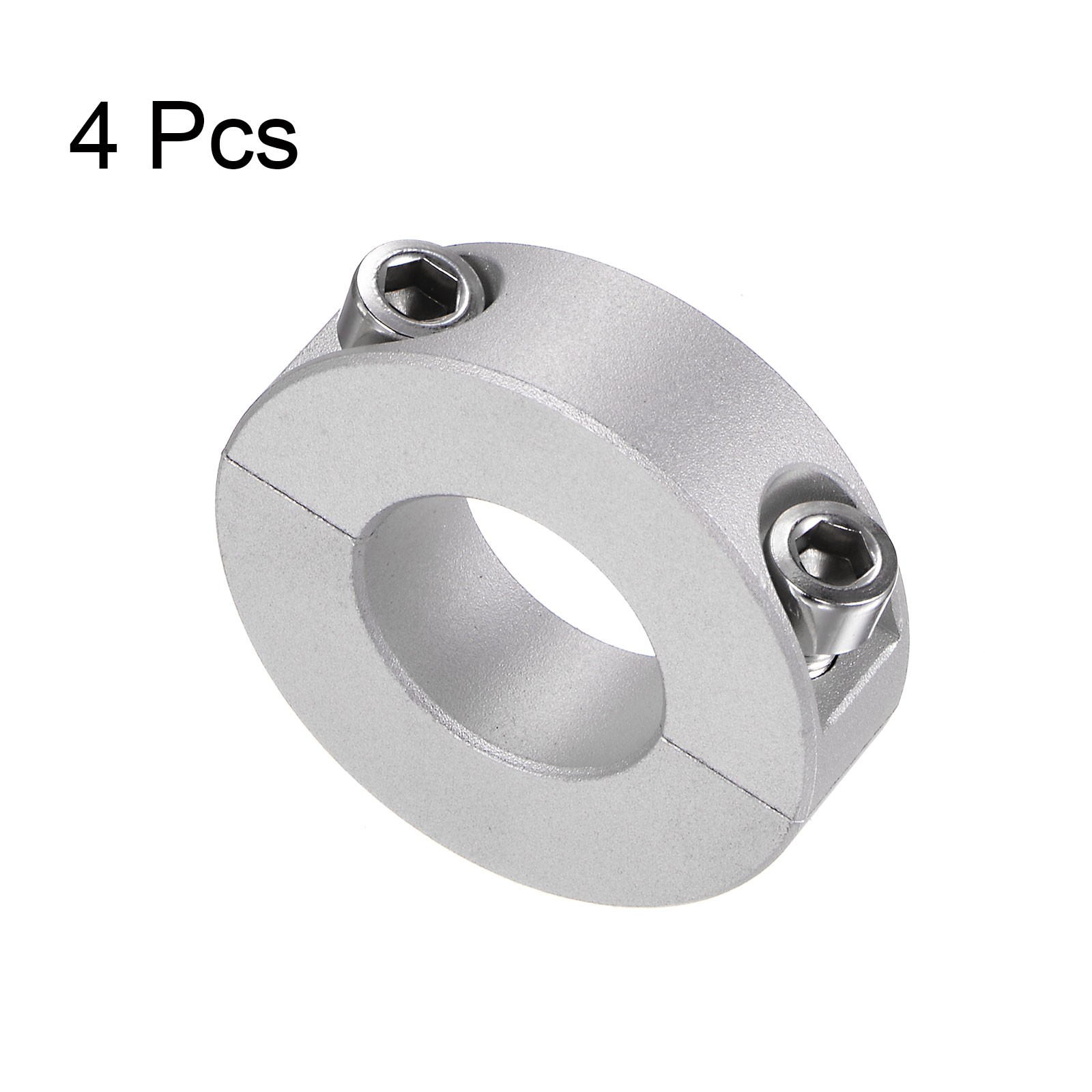 4pcs Double Split Shaft Collar 20mm Bore Clamp-On Collars 40mm OD 12mm Width