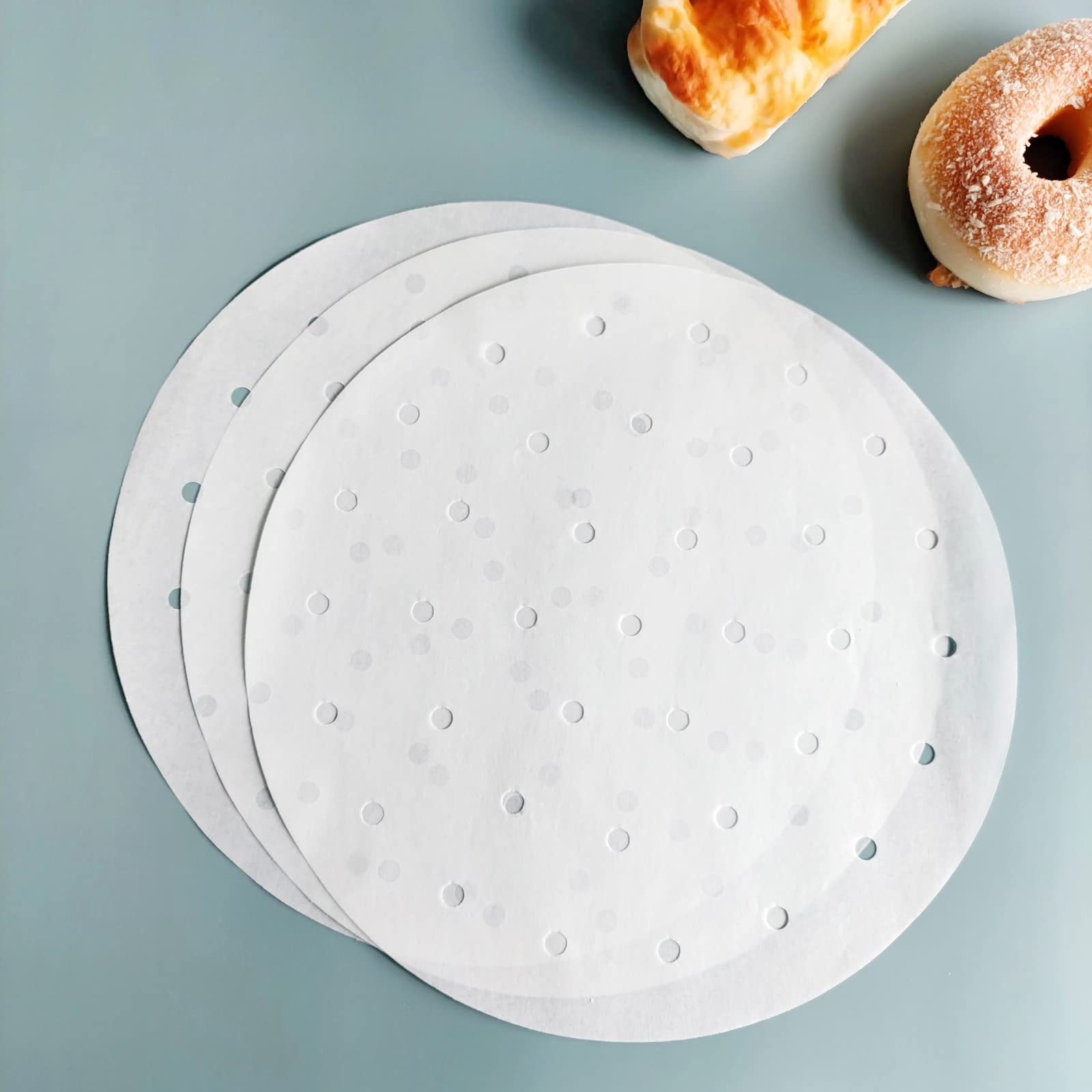 100 PCS Bamboo Steamer Liner, 10″ 10 inch x10 x 0.01 inch, [‘White’]