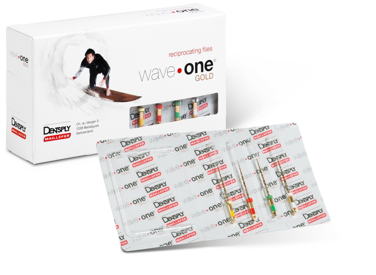 Waveone Gold Small, Primaly, Medium, Large RECIPROCATING Dentsply 4 files 21mm
