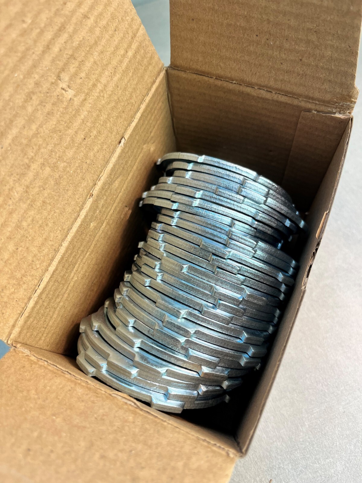 2″ threaded conduit locknut; zinc plated steel; box of 100