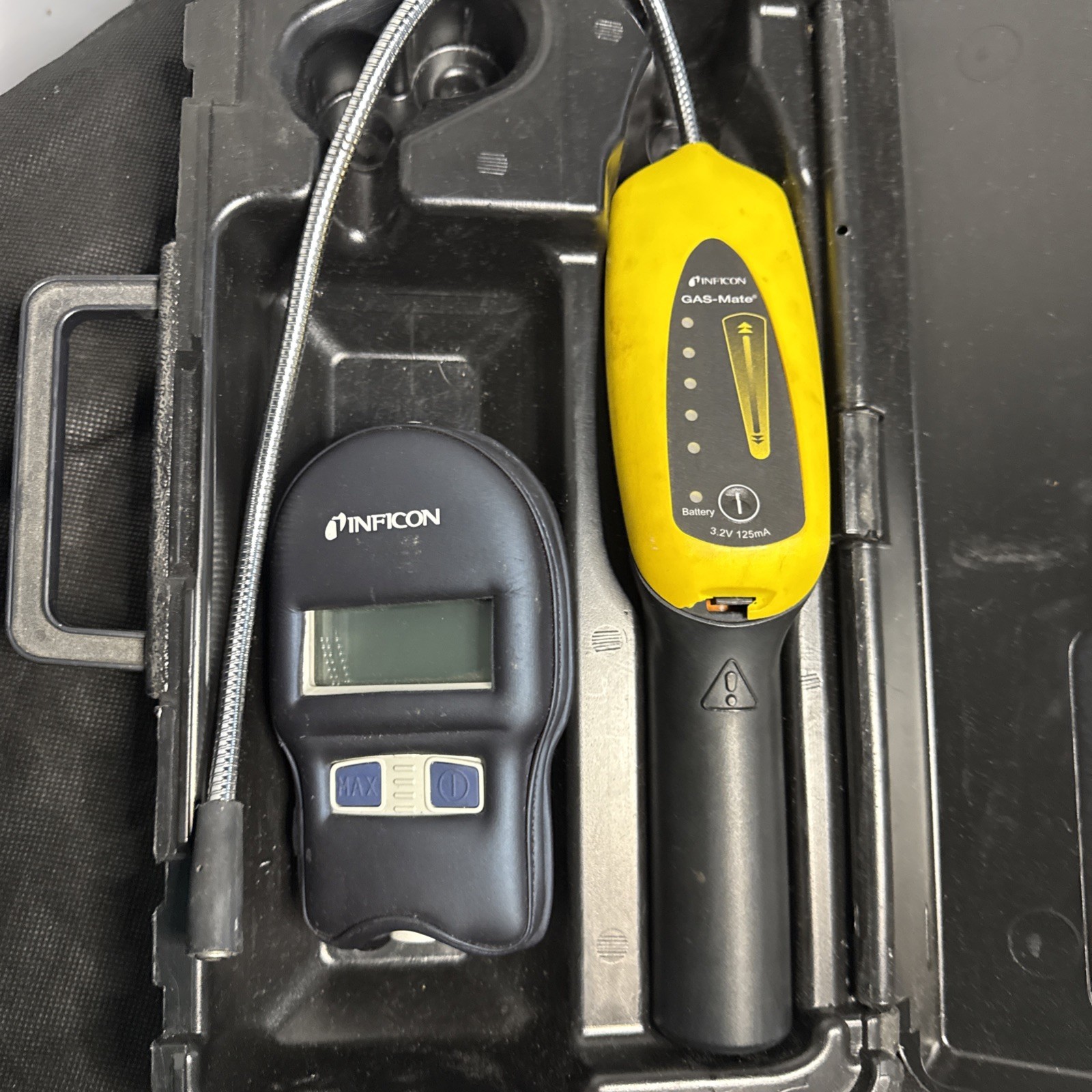INFICON GAS-Mate Combustible Gas Leak Detector with Case Lot Of 2