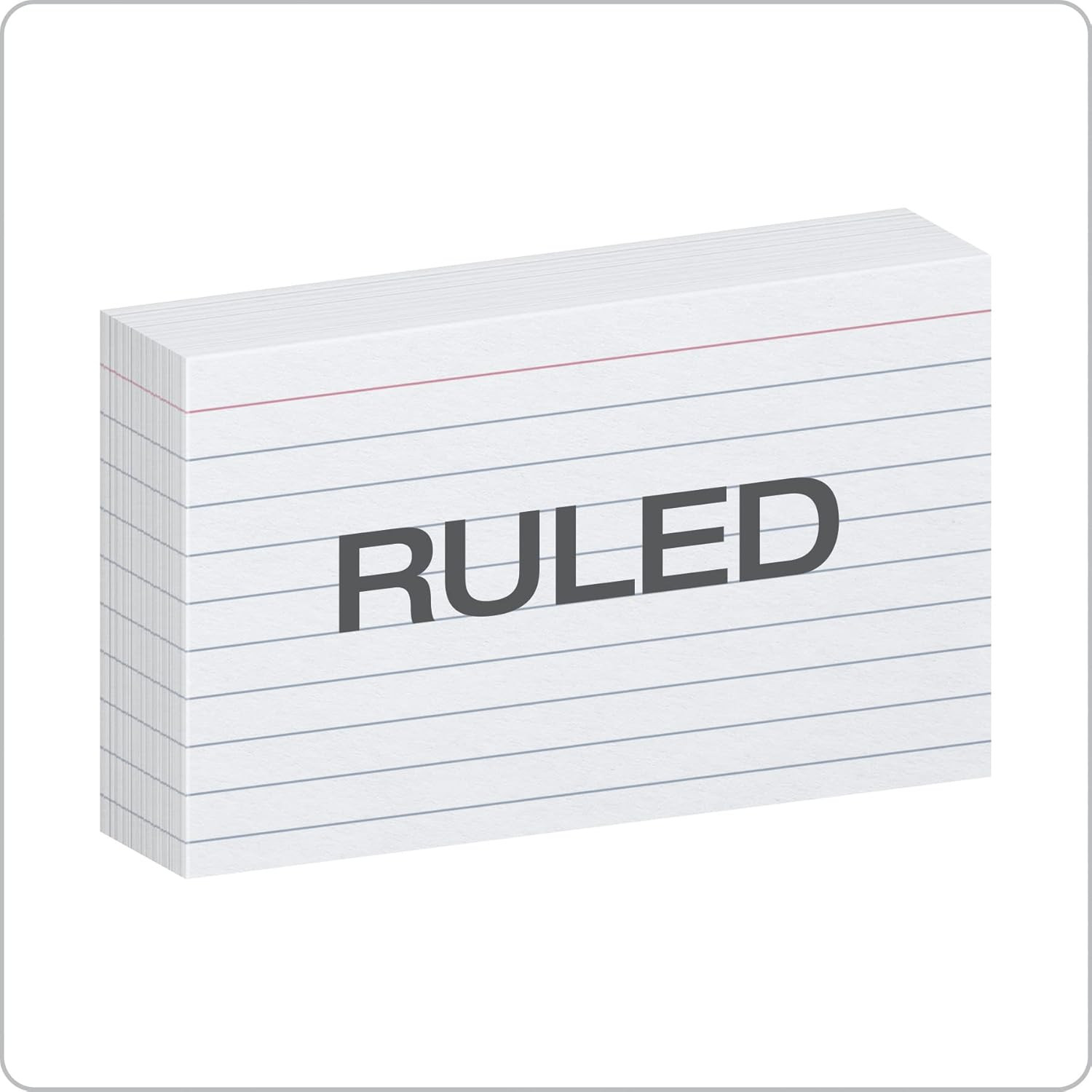 Oxford Index Cards, 3 X 5 Inches, White, Lined on Front, Blank on Back, Flashcar