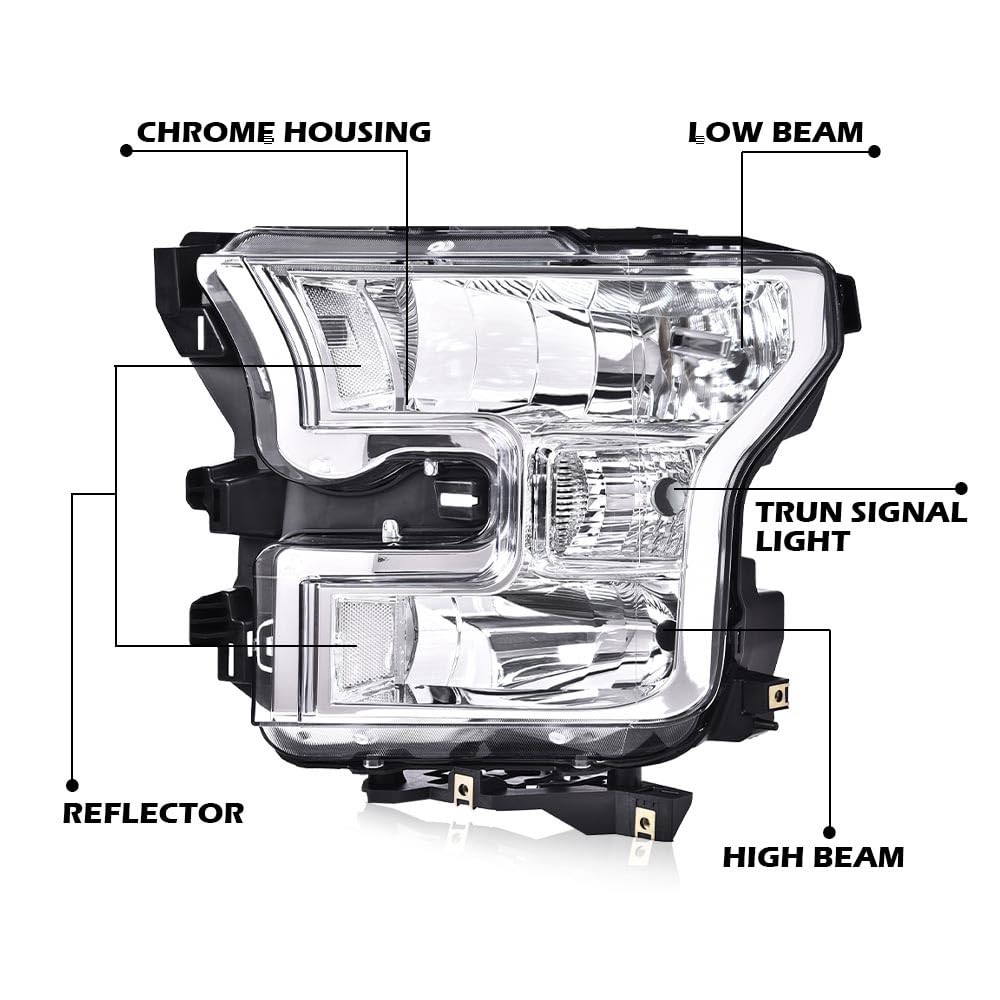 Headlights & Fog Lights Left Right Ford F150 2015-2017 FO2502335 FO2503335